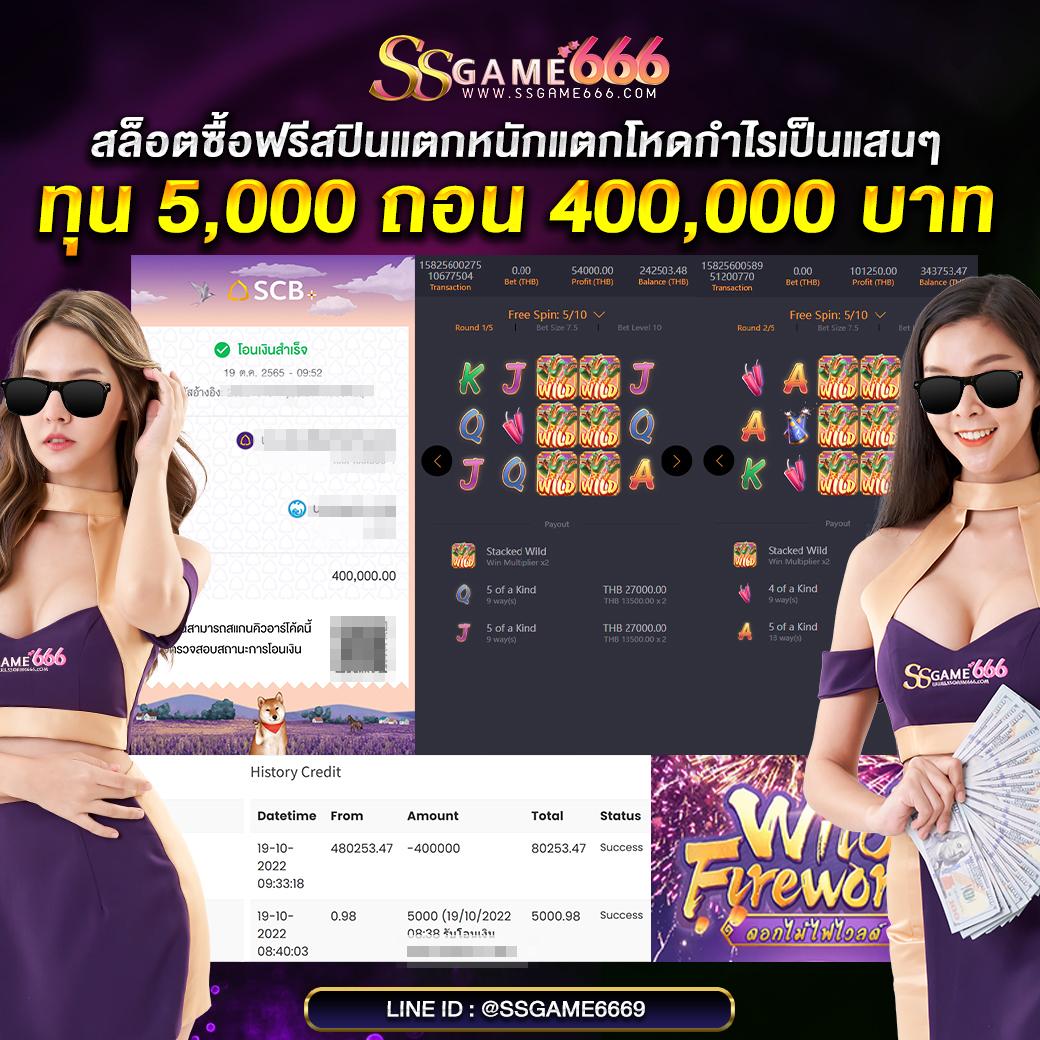 เข้า สู่ระบบ สล็อต 666: พบกับเกมสุดมันส์และโปรโมชั่นดีๆ 